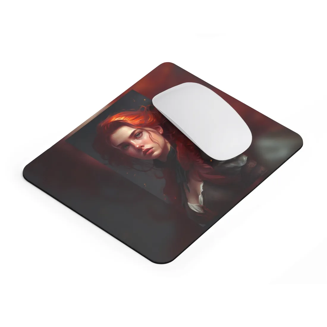 Redhead Formal Portrait: Elegant - Mouse Pad