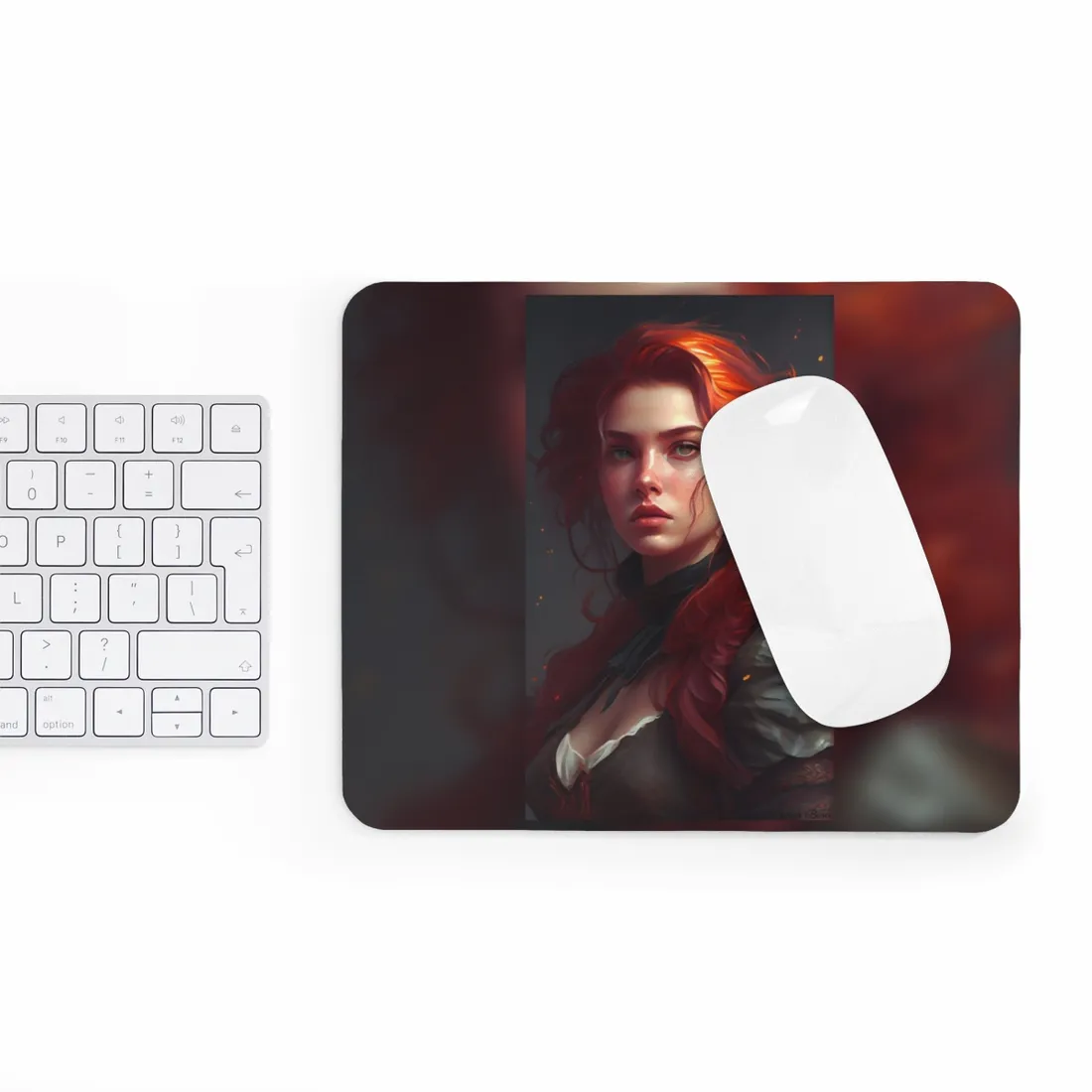 Redhead Formal Portrait: Elegant - Mouse Pad