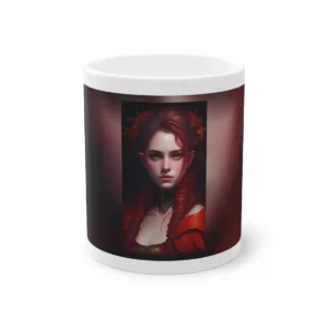 Elf Woman in Red Dress Mug
