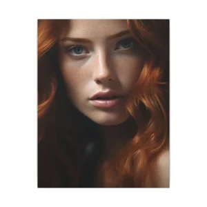 Auburn Portrait Study Canvas Print
