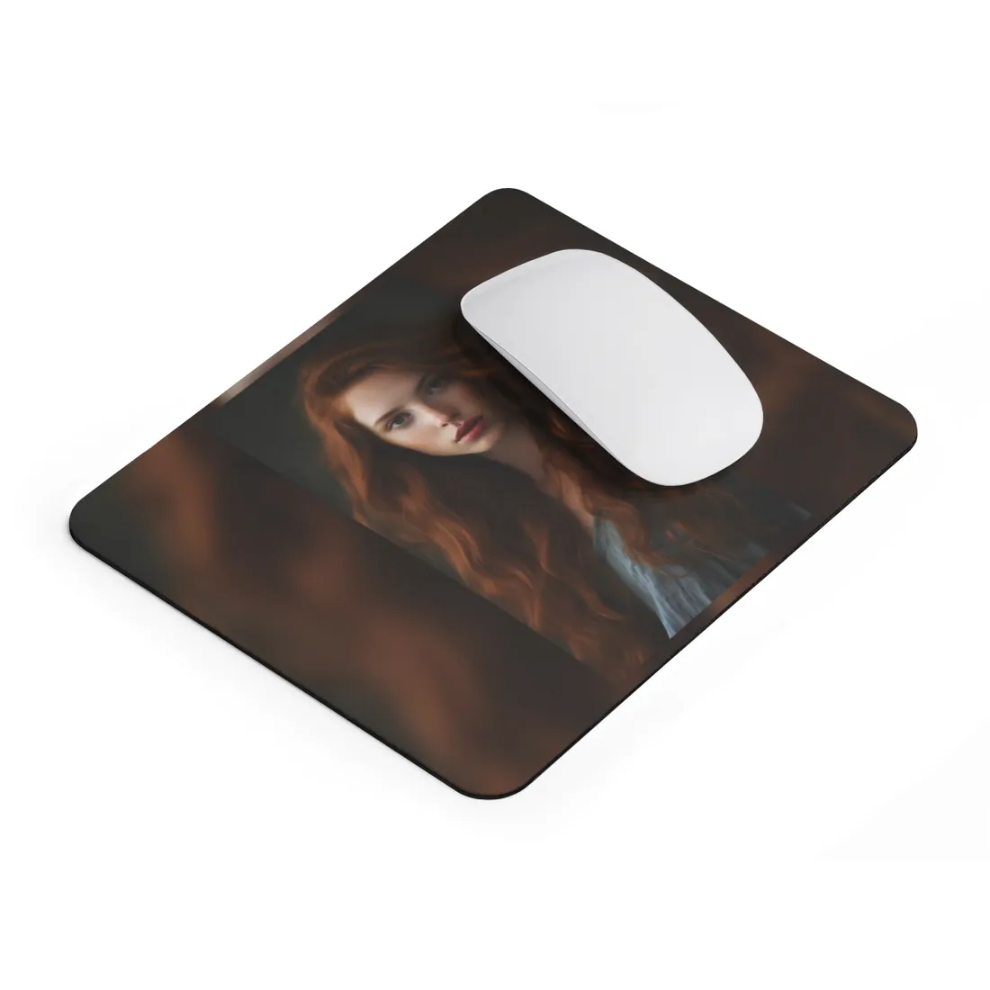 Redheaded Woman: Natural Beauty - Mouse Pad