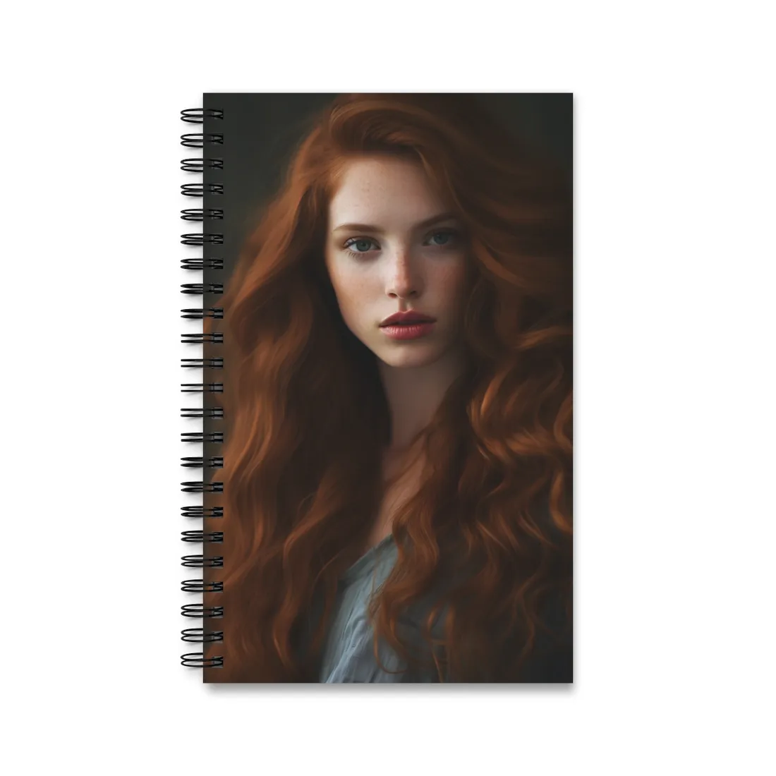 Redheaded Woman: Natural Beauty - Spiral Notebook