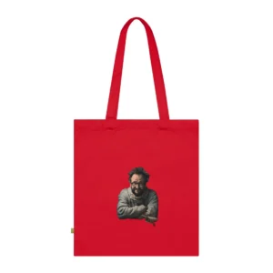 Bearded Man at Cluttered Desk Tote Bag
