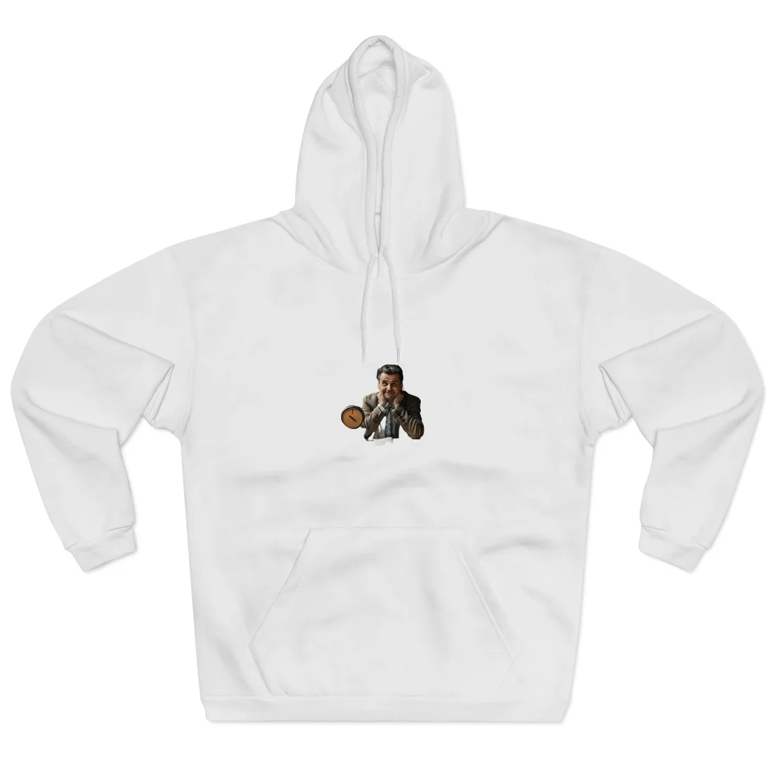 Reflective Moment: Self-Portrait Study - Hoodie (White)