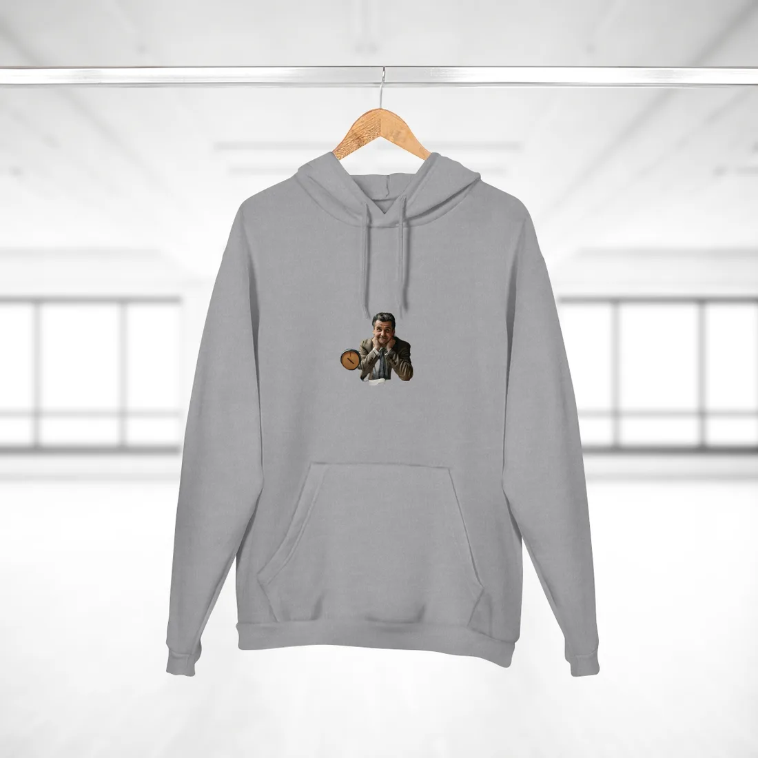 Reflective Moment: Self-Portrait Study - Hoodie (Heather Grey)