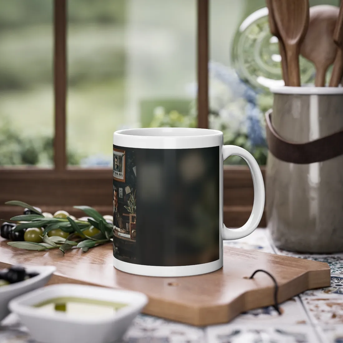 Reflective Moment: Self-Portrait Study - Mug