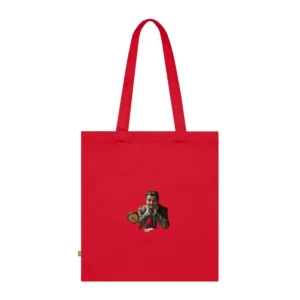 Man at Vintage Desk Tote Bag
