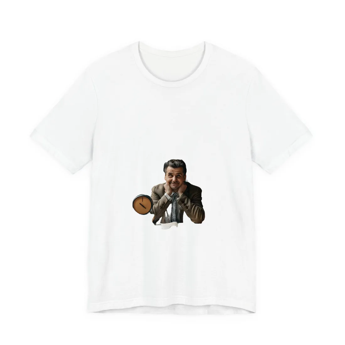 Reflective Moment: Self-Portrait Study - T-Shirt (White)