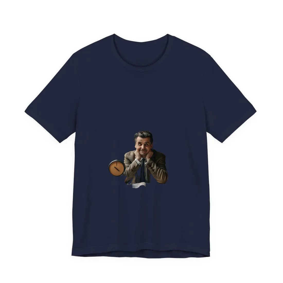 Reflective Moment: Self-Portrait Study - T-Shirt (Navy)