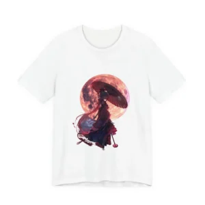 Anime Girl Under Full Moon T-Shirt