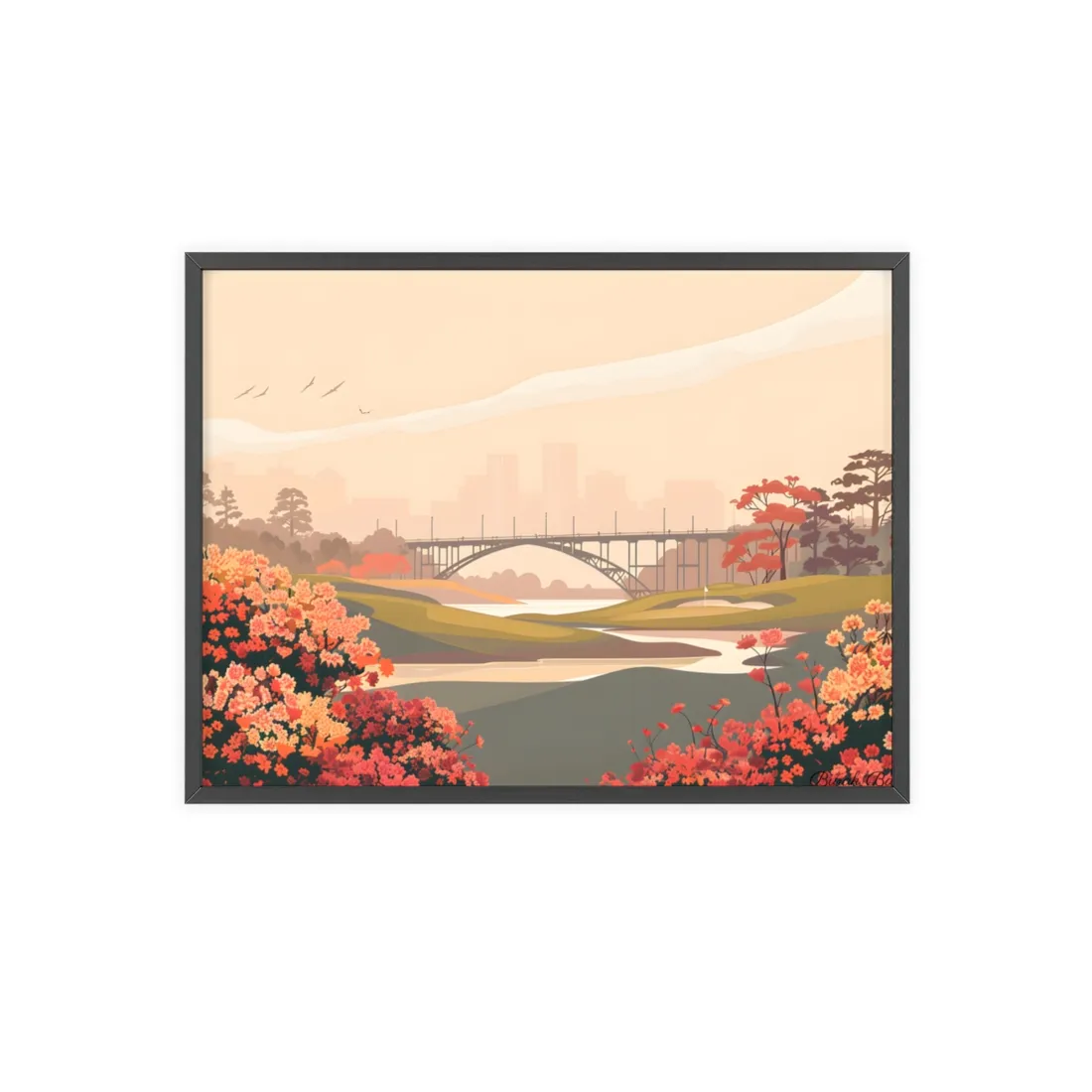 Retro Golf at Augusta: Vintage - Framed Poster