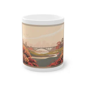 Arched Bridge over River Mug