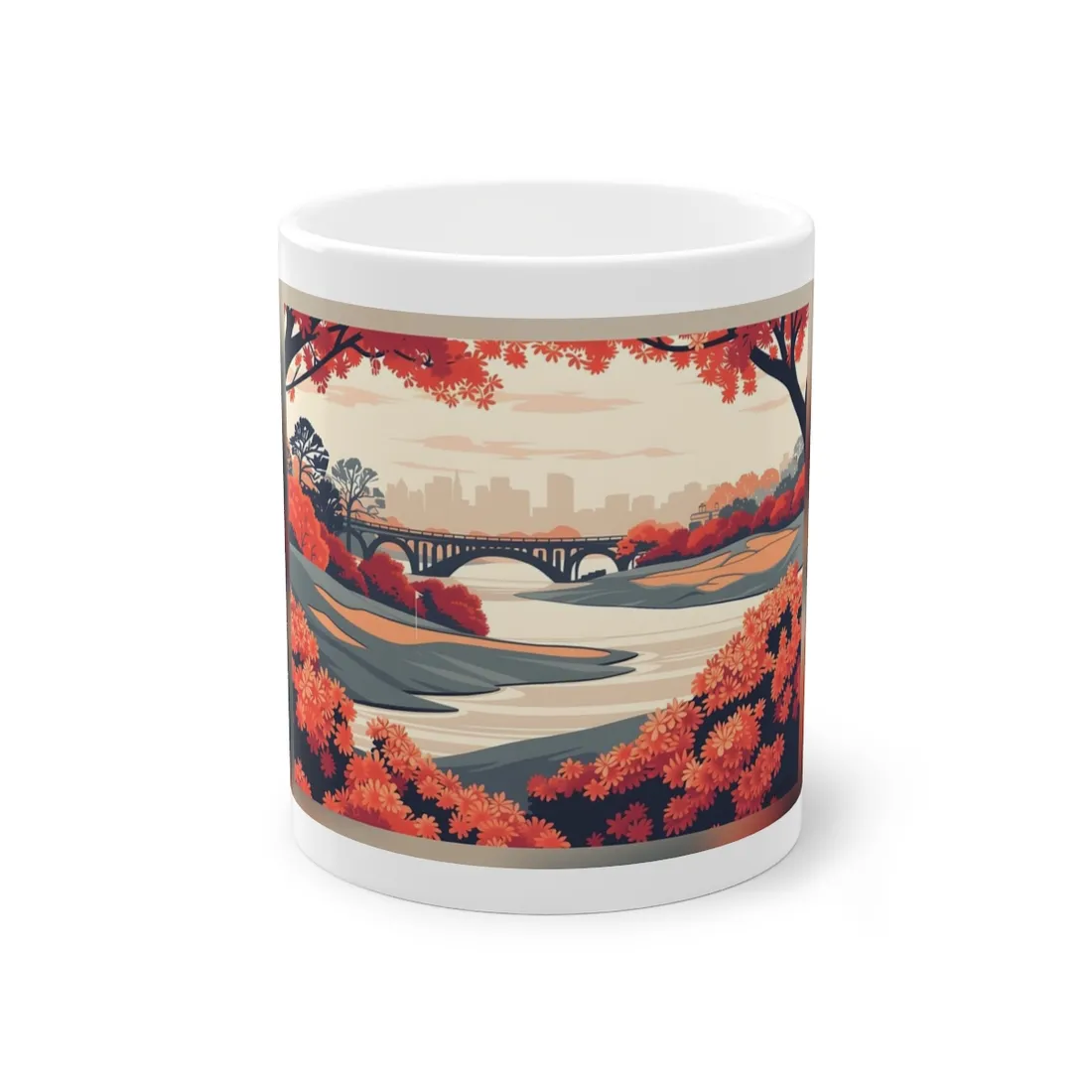 Retro Golf Course Illustration: Classic Greens - Mug