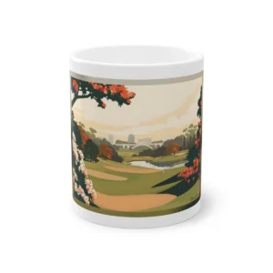 Golf Course Lake Bridge Mug