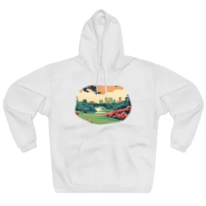 Riverside Park with City Skyline Hoodie