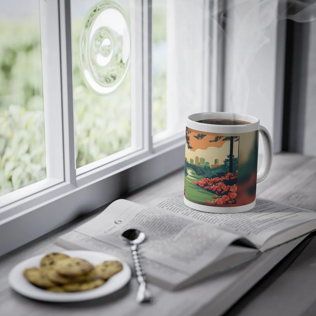 Retro Golf Scene at Augusta: Classic - Mug