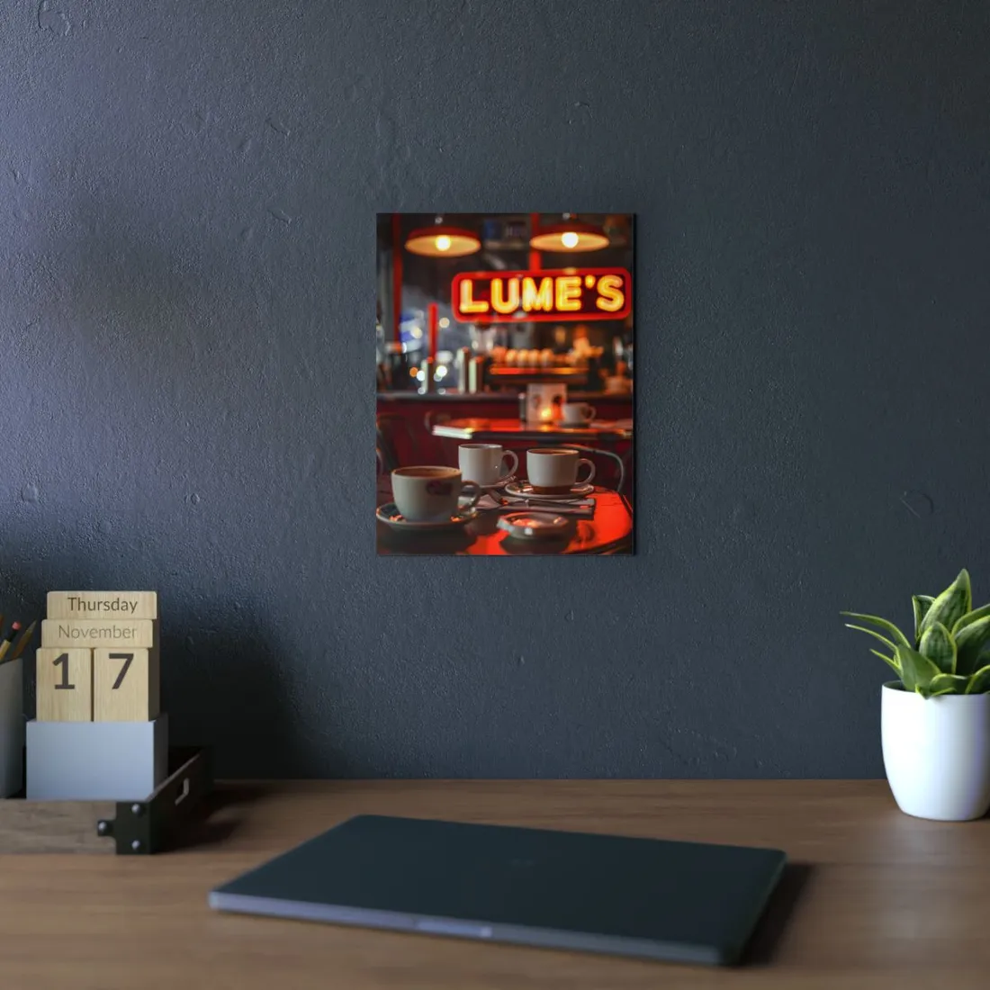Retro Kitchen Diner: Vintage Artwork from Lukes - Metal Poster