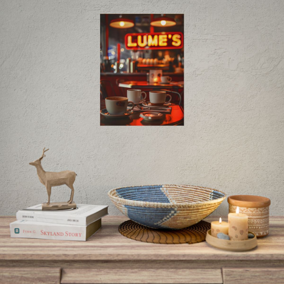Retro Kitchen Diner: Vintage Artwork from Lukes - Poster