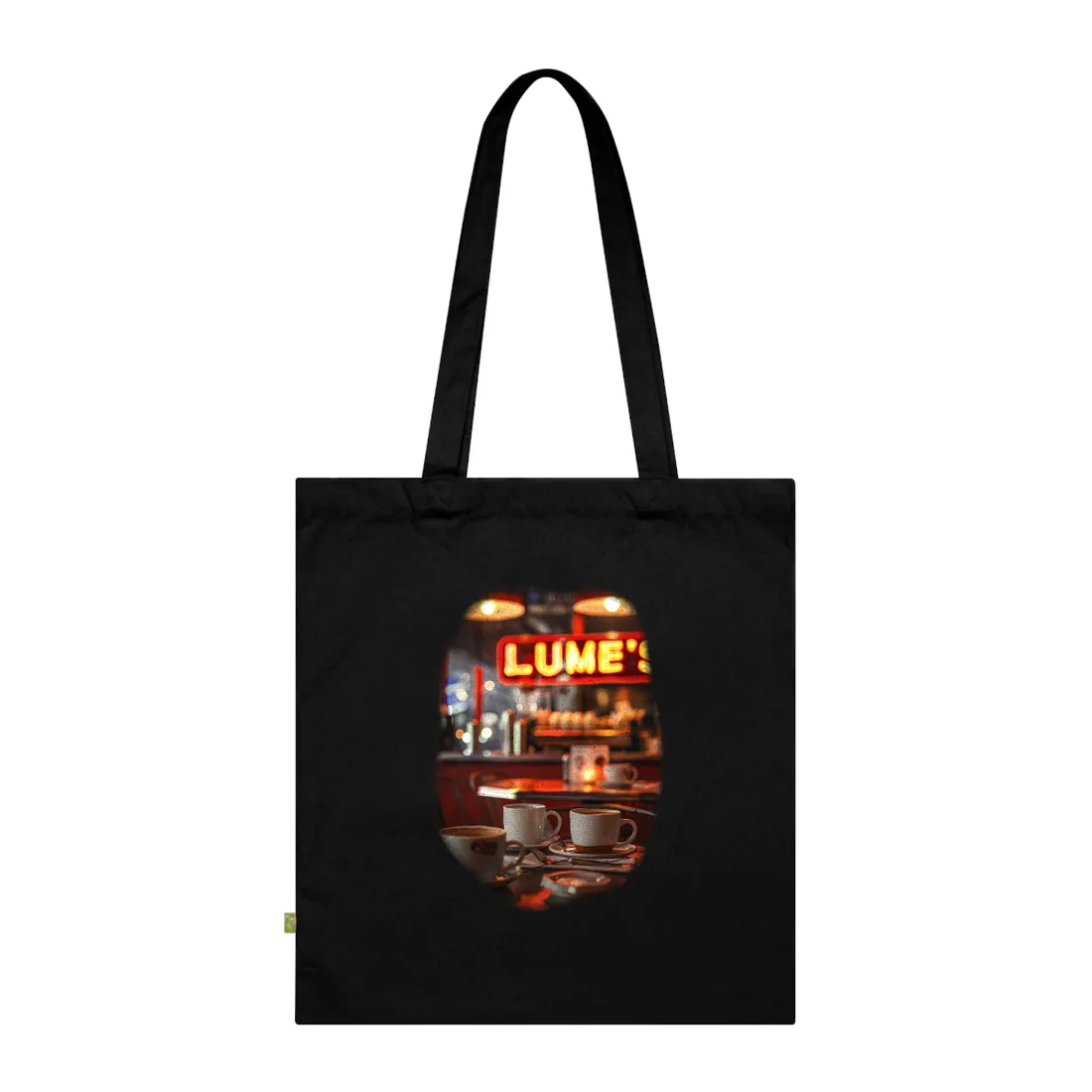 Retro Kitchen Diner: Vintage Artwork from Lukes - Tote Bag (Black)