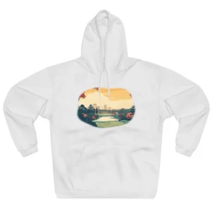 Golf Course with City Skyline Hoodie