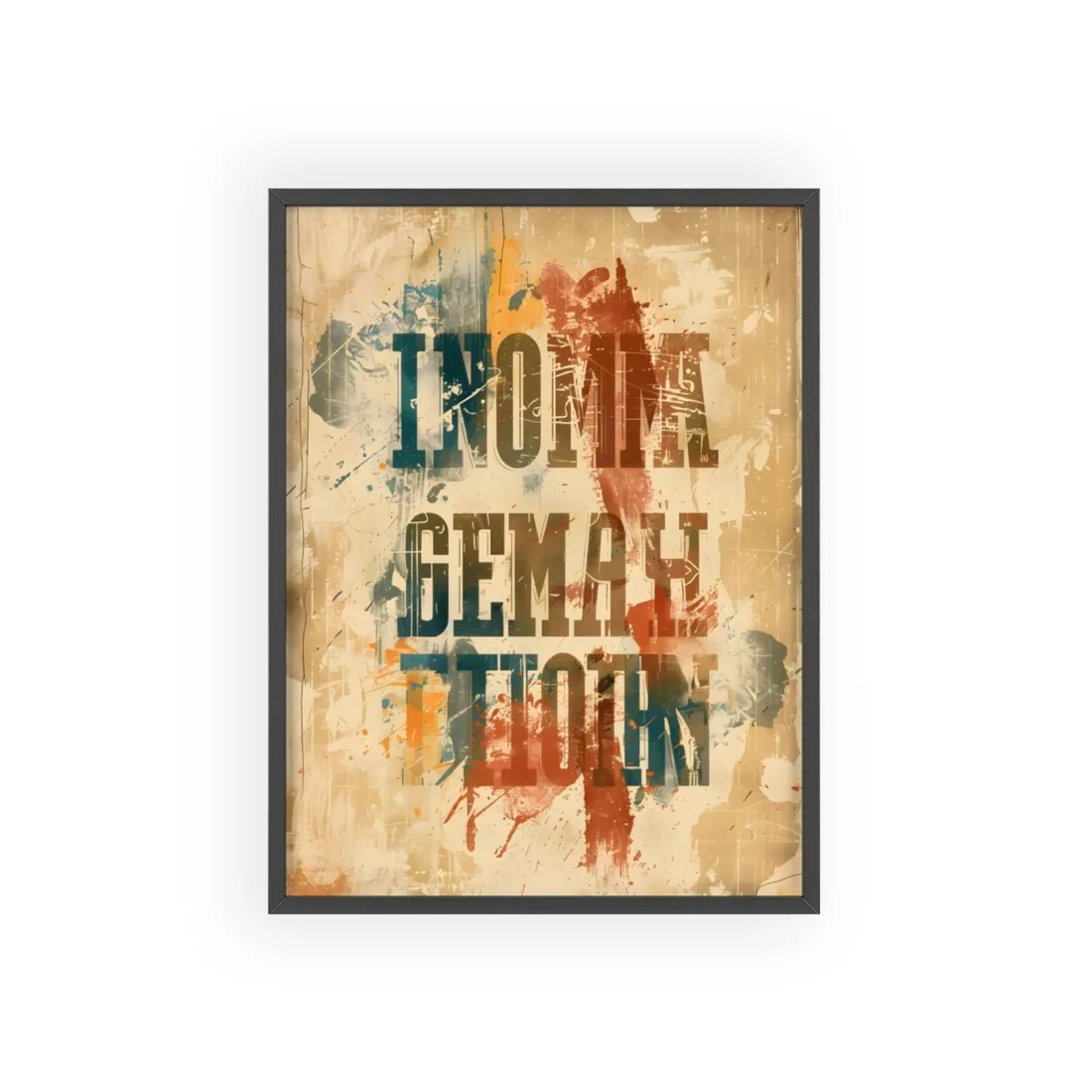 Retro Vintage Poster: Bold '20.24 Batch 1' - Framed Poster
