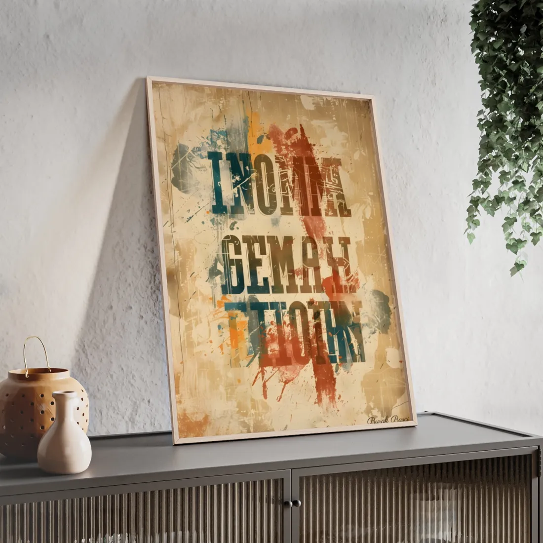 Retro Vintage Poster: Bold '20.24 Batch 1' - Framed Poster