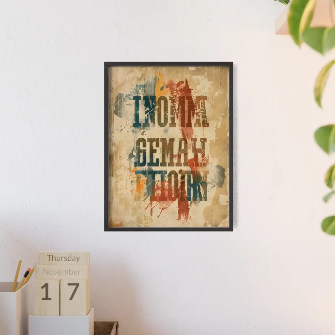 Retro Vintage Poster: Bold '20.24 Batch 1' - Framed Poster