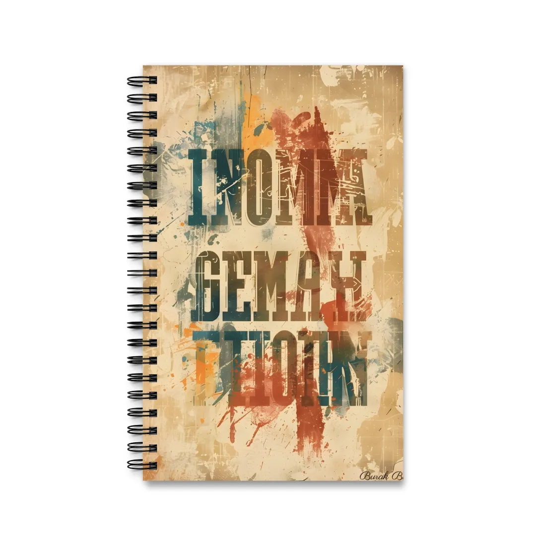 Retro Vintage Poster: Bold '20.24 Batch 1' - Spiral Notebook