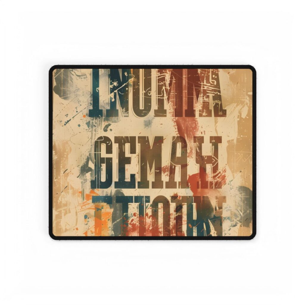 Retro Vintage Poster: Bold '20.24 Batch 1' Artwork - Desk Mat