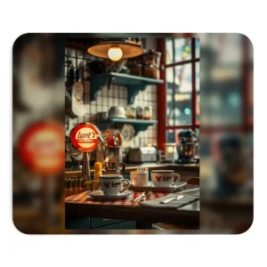 Retro Diner Coffee Table Mouse Pad