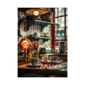 Retro Diner Coffee Table Poster