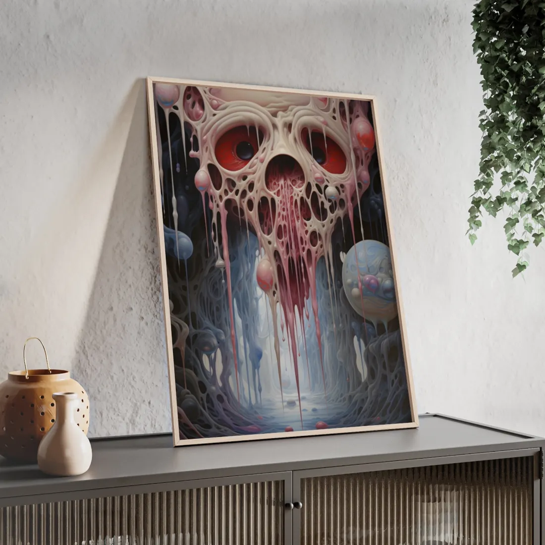 Rifts in Reality: Interdimensional Portals - Digital Fantasy Art - Framed Poster