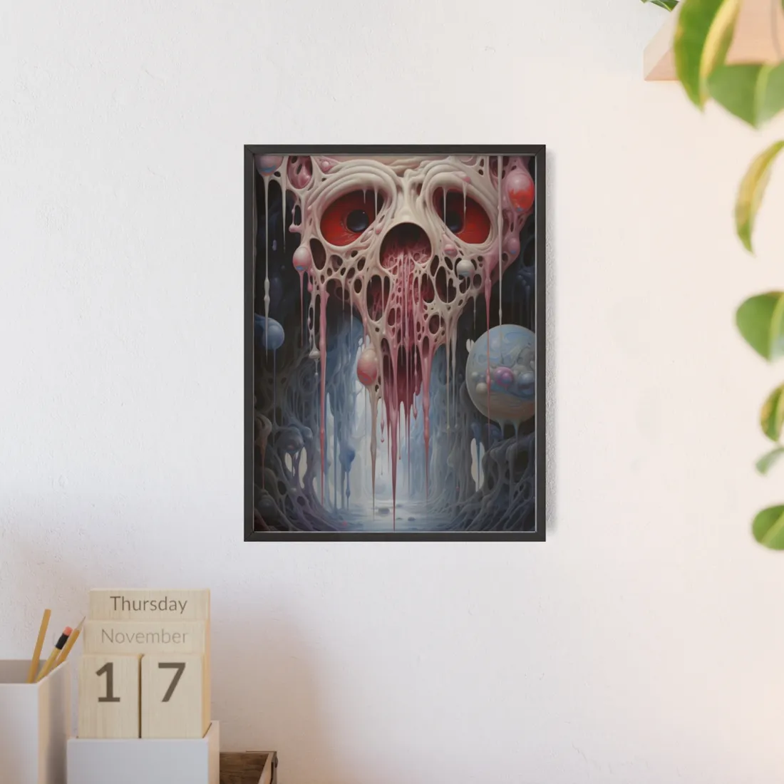 Rifts in Reality: Interdimensional Portals - Digital Fantasy Art - Framed Poster