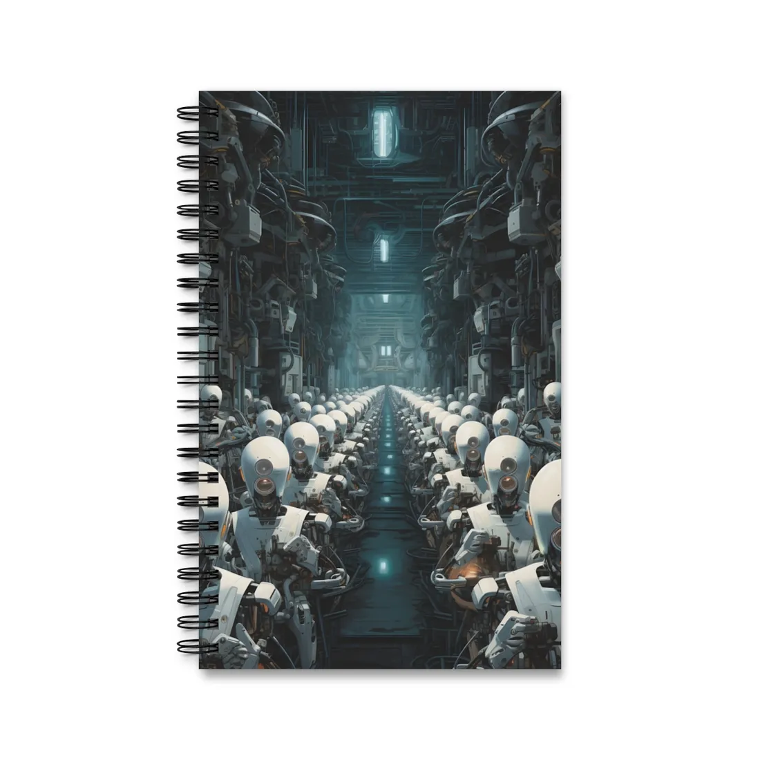Robot Concert: Mechanical Musician Performance - Spiral Notebook