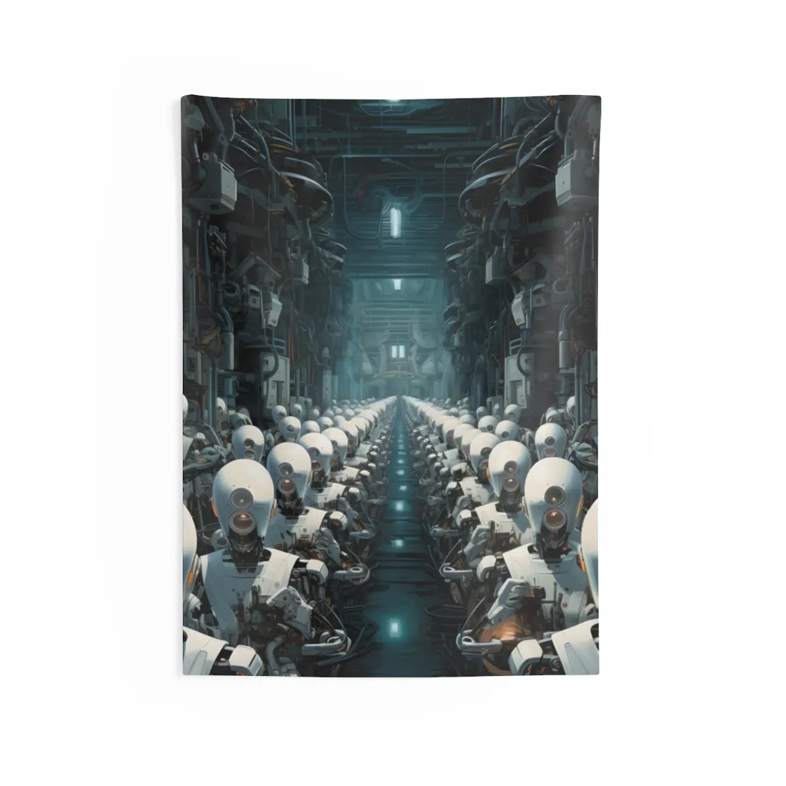 Robot Concert: Mechanical Musician Performance - Wall Tapestry