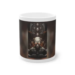 Robot Head with Glowing Eyes Mug
