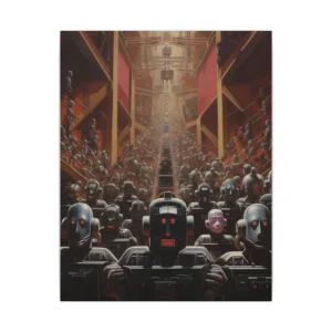 Robots in a Grand Corridor Canvas Print