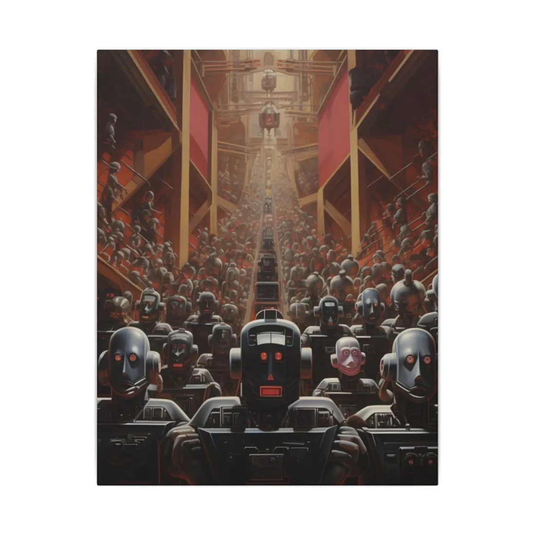 Robot Orchestra: Harmony in Motion - Canvas