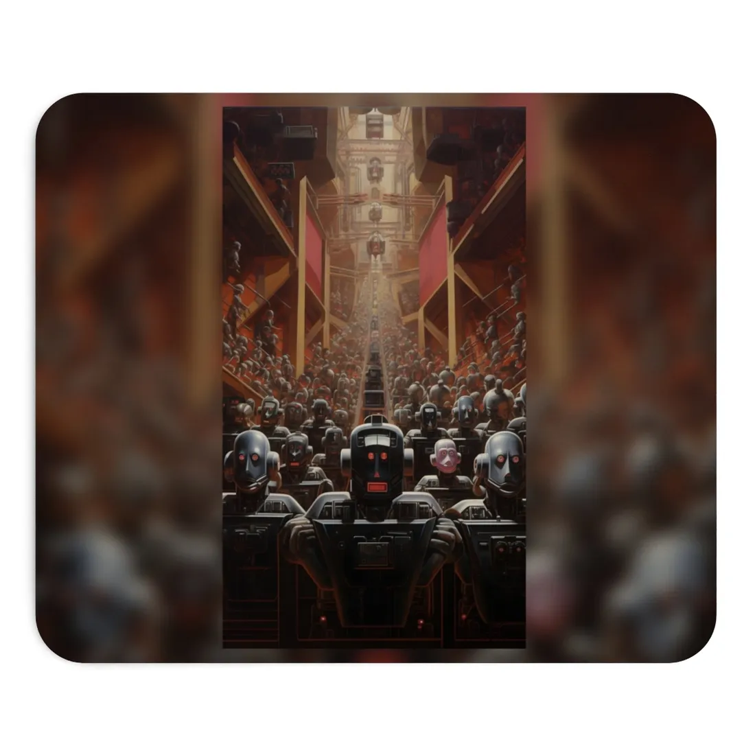 Robot Orchestra: Harmony in Motion - Mouse Pad