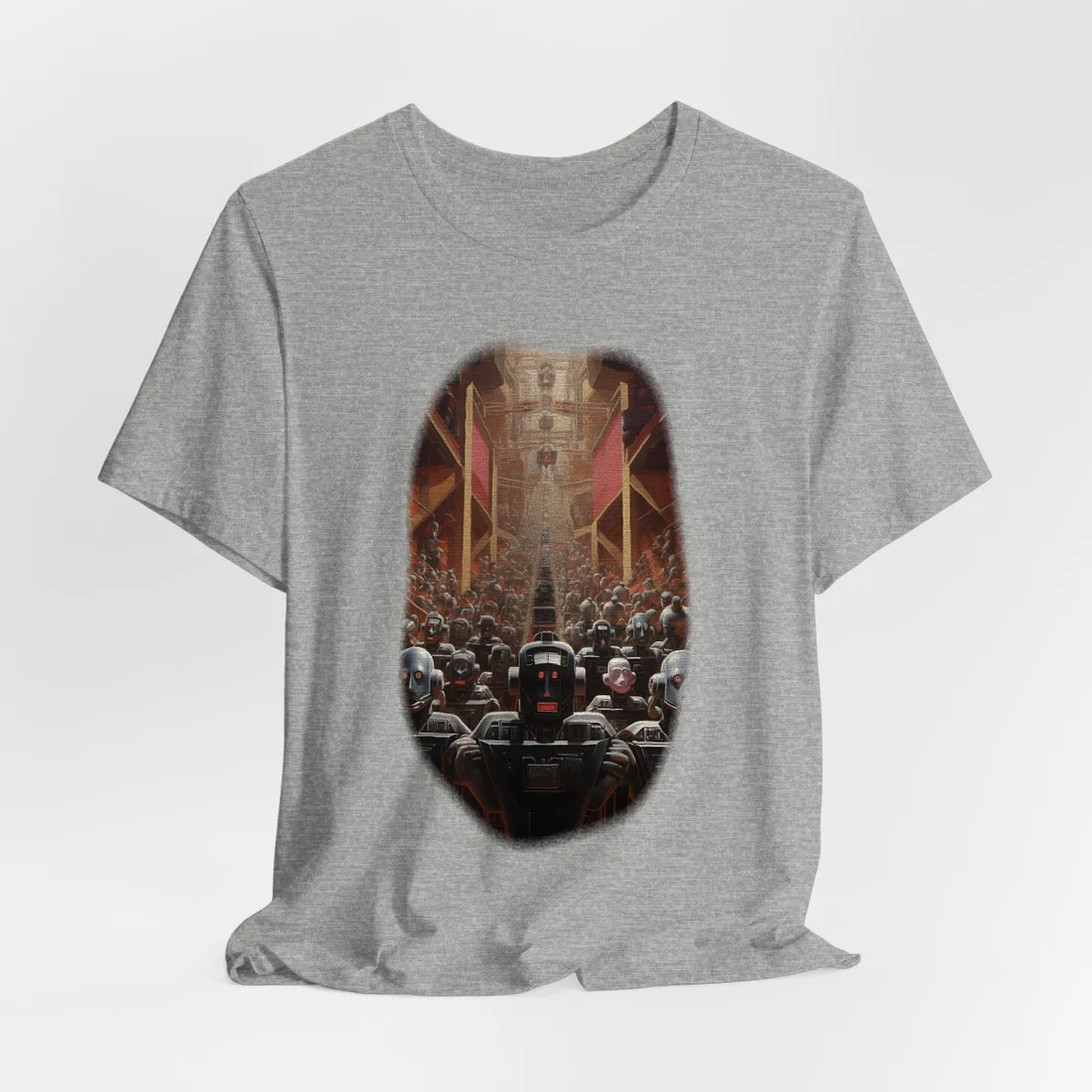 Robot Orchestra: Harmony in Motion - T-Shirt (Athletic Heather)