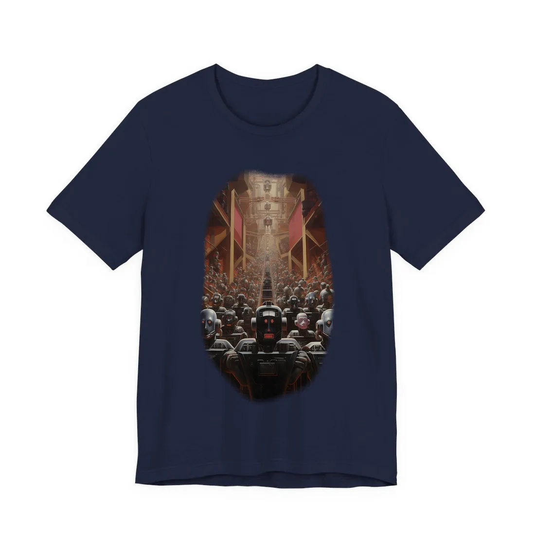 Robot Orchestra: Harmony in Motion - T-Shirt (Navy)