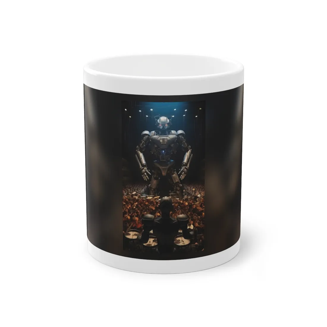 Robot Orchestra in Aditorium: Digital Artwork from Symposium - Mug