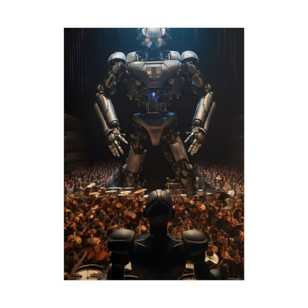 Robot Orchestra in Aditorium: Digital Artwork from Symposium - Poster