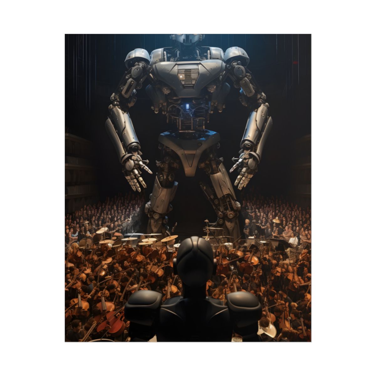 Robot Orchestra in Aditorium: Digital Artwork from Symposium - Poster