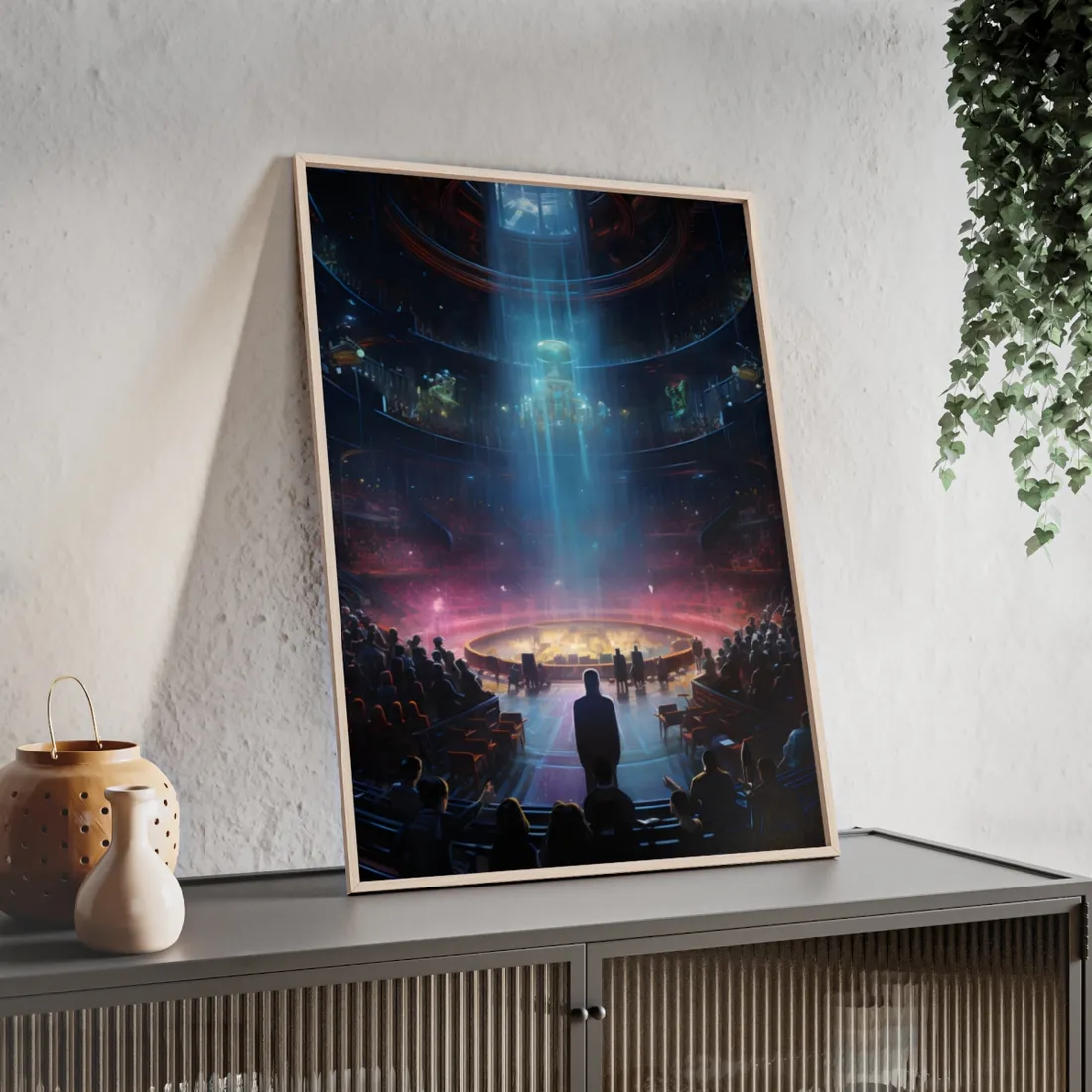 Robot Orchestra: Music Meets Technology Art - Framed Poster