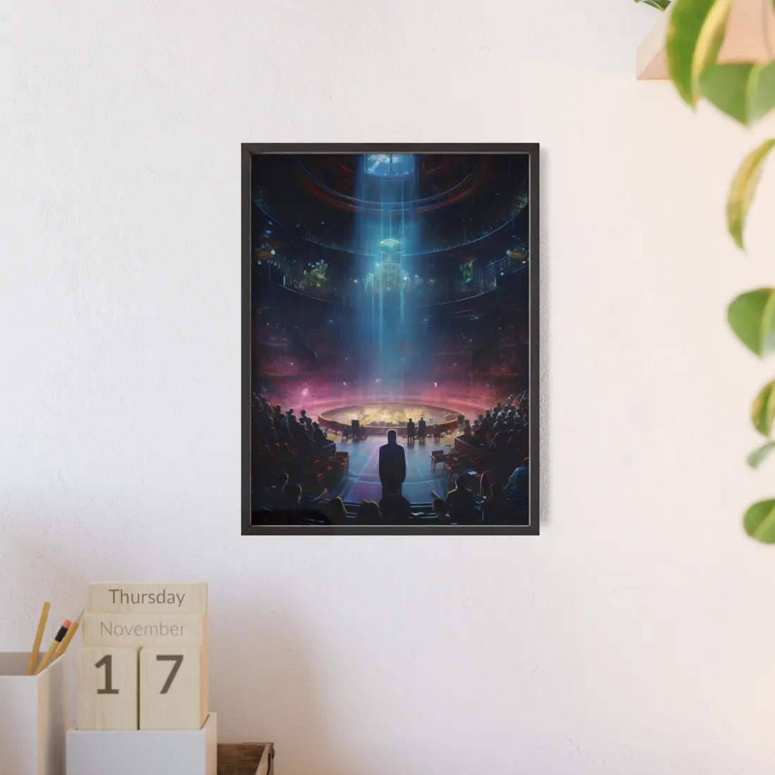 Robot Orchestra: Music Meets Technology Art - Framed Poster