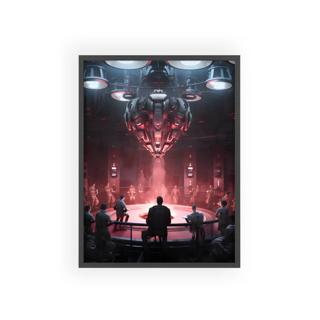 Robot Orchestra: Musical Harmony in Artistic Rhythm - Framed Poster