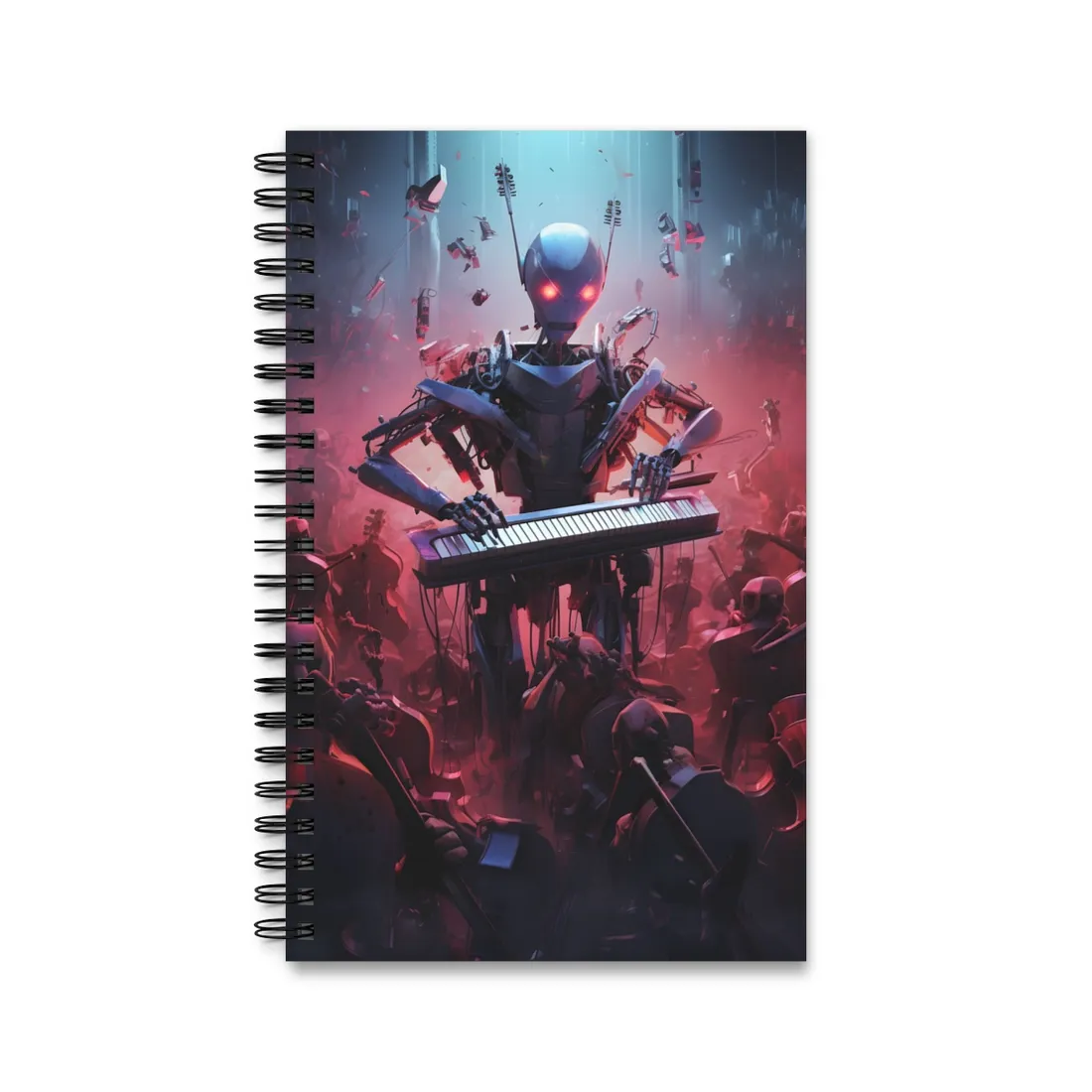 Robot Orchestra: Musical Robots in Action - Spiral Notebook