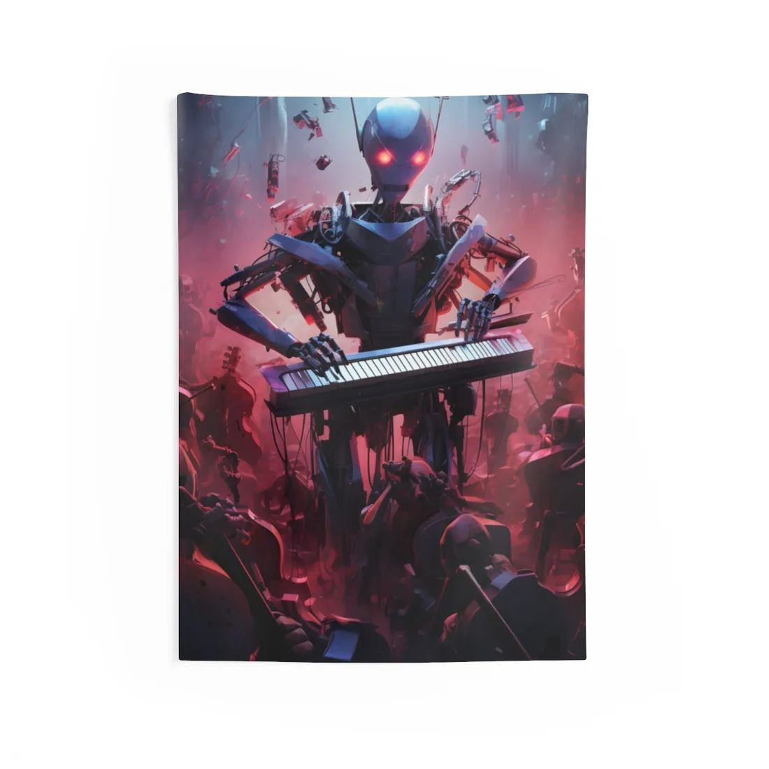 Robot Orchestra: Musical Robots in Action - Wall Tapestry