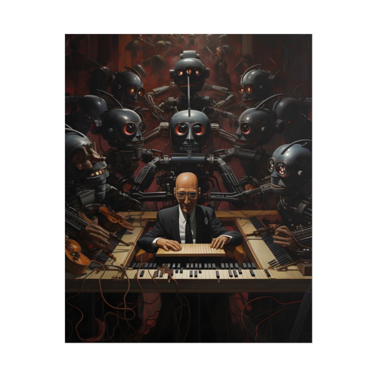 Robot Symphony: 6 Sentient Robots in Harmony - Poster